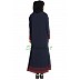Casual abaya- Navy Blue with Maroon stripes Casual abaya- Navy Blue with Maroon stripes
